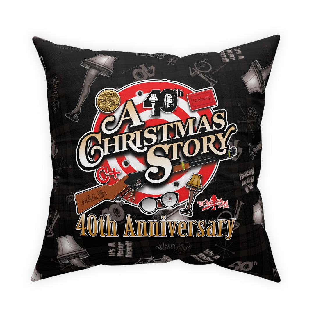 A Christmas Story "40th Anniversary Bullseye" Broadcloth Pillow