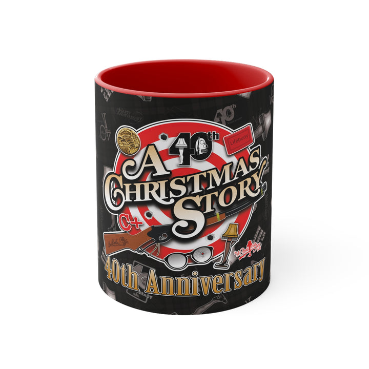 A Christmas Story "40th Anniversary Bullseye"  Two-Tone Mug Accent Mug
