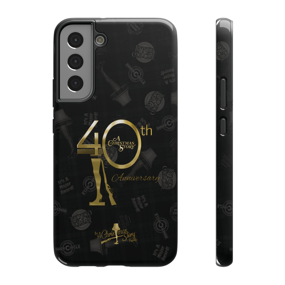 A Christmas Story Family "Inner Circle 40th Anniversary Gold Logo" Pattern Impact-Resistant Cases