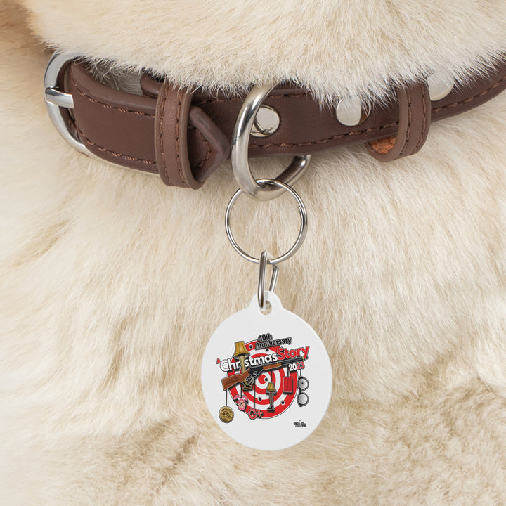 A Christmas Story "40th Anniversary Hanging Icons" Pet Tag