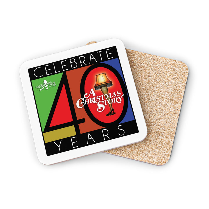 A Christmas Story "40th Anniversary Leg Lamp Stained Glass" Coasters