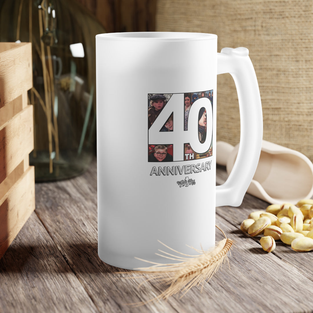 A Christmas Story "40th Anniversary Cast Photos" Frosted Glass Beer Mug