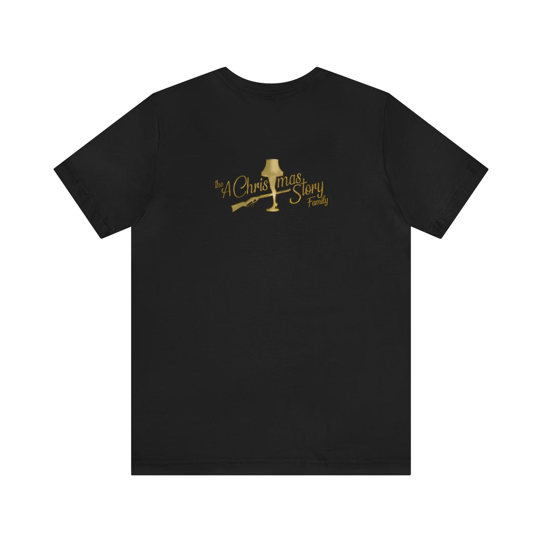 A Christmas Story "Inner Circle Gold 40th Anniversary Glasses Logo" Dual Seamed, Ribbed Cotton t-shirt