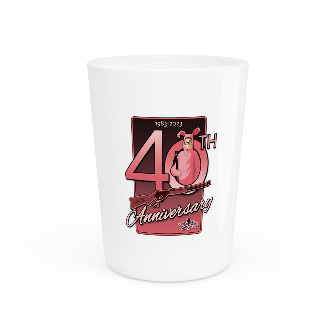 A Christmas Story "40th Anniversary  Pink Nightmare with BB Gun" Shot Glass