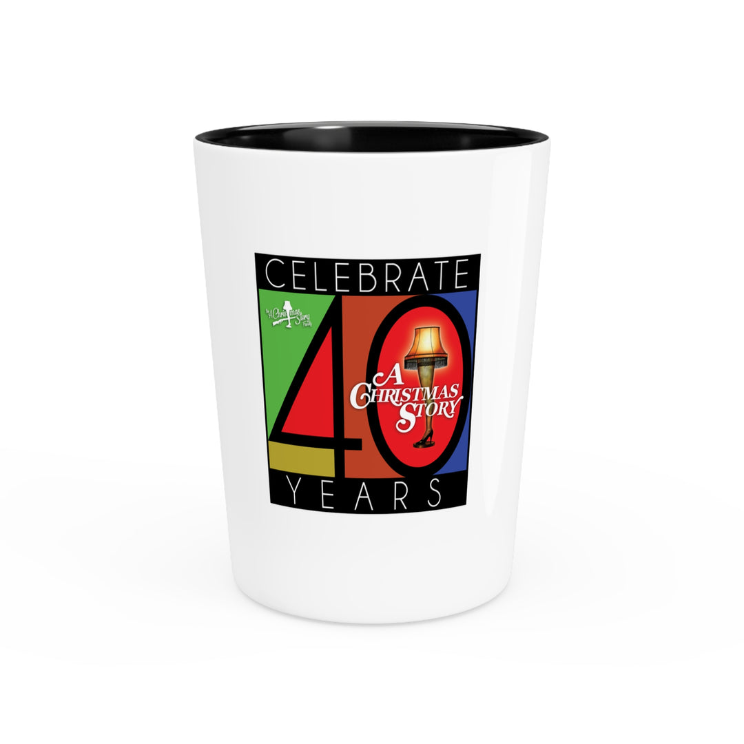 A Christmas Story "40th Anniversary Leg Lamp Stained Glass" Shot Glass