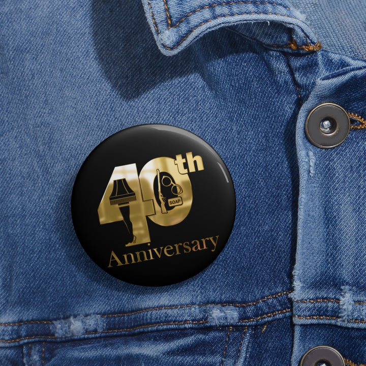 A Christmas Story "Inner Circle Gold 40th Anniversary Icons Logo" Pin Buttons