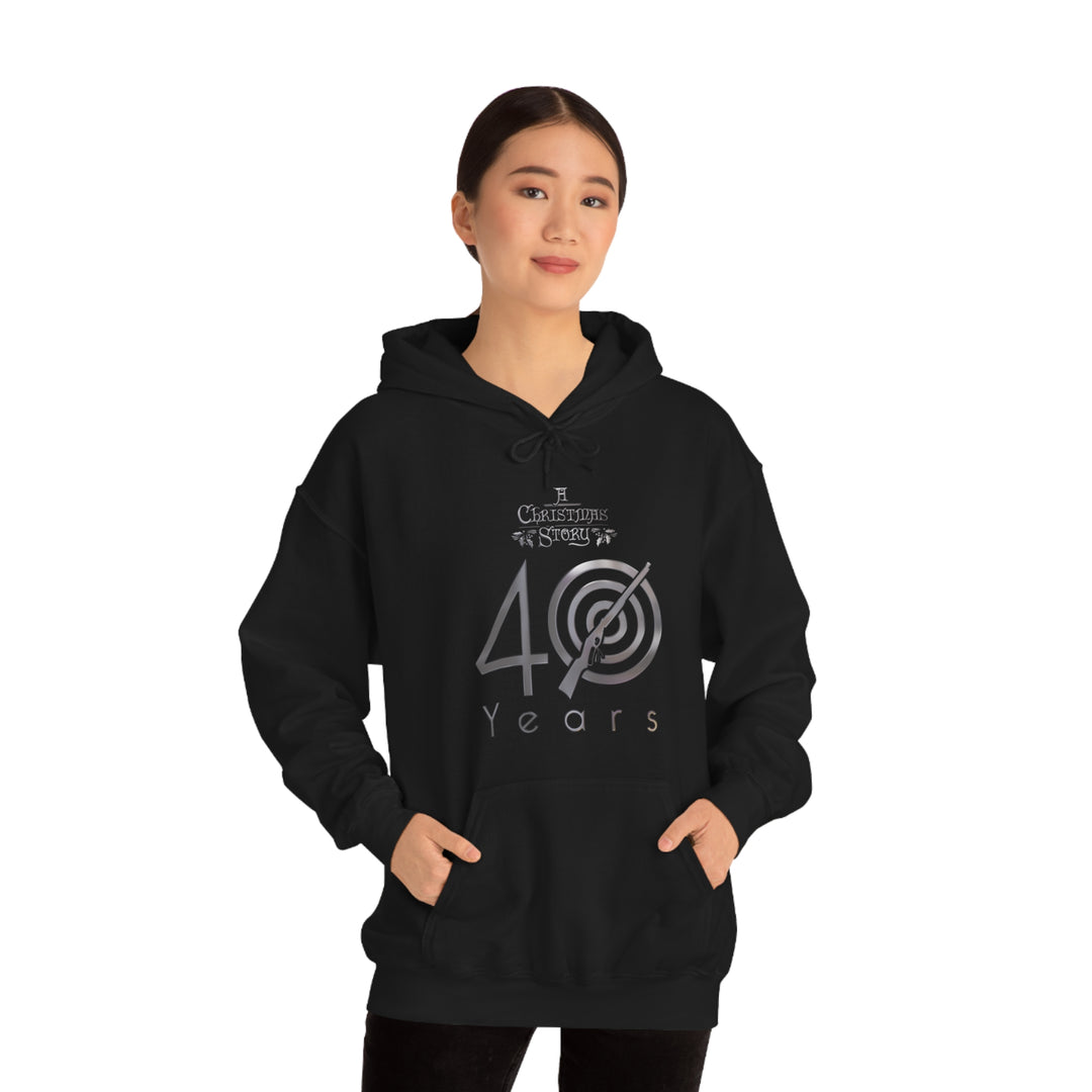 A Christmas Story "40th Anniversary Silver Bullseye" Hooded Sweatshirt