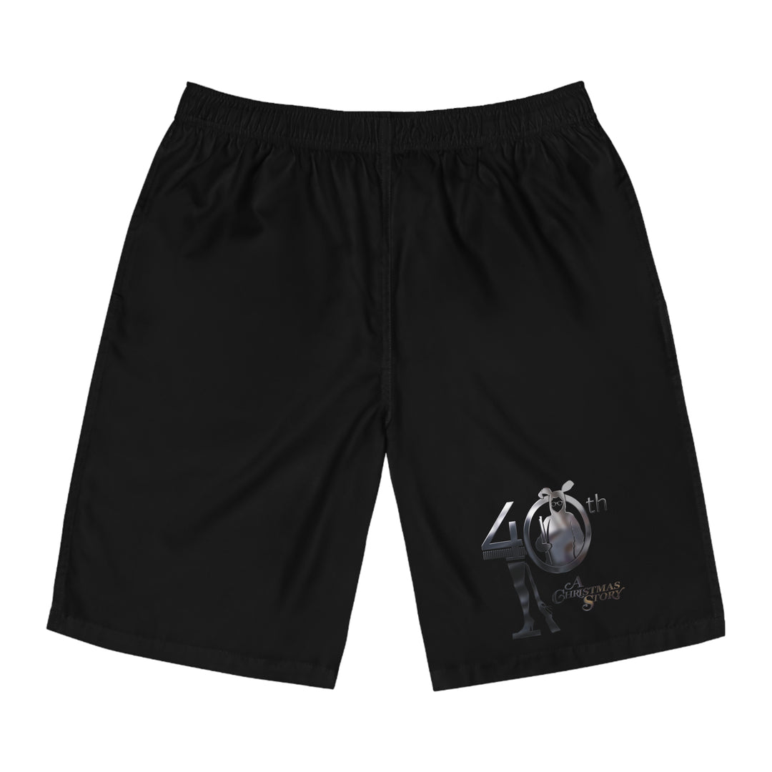 A Christmas Story "40th Anniversary Silver Nightmare" Men's Board Shorts (AOP)