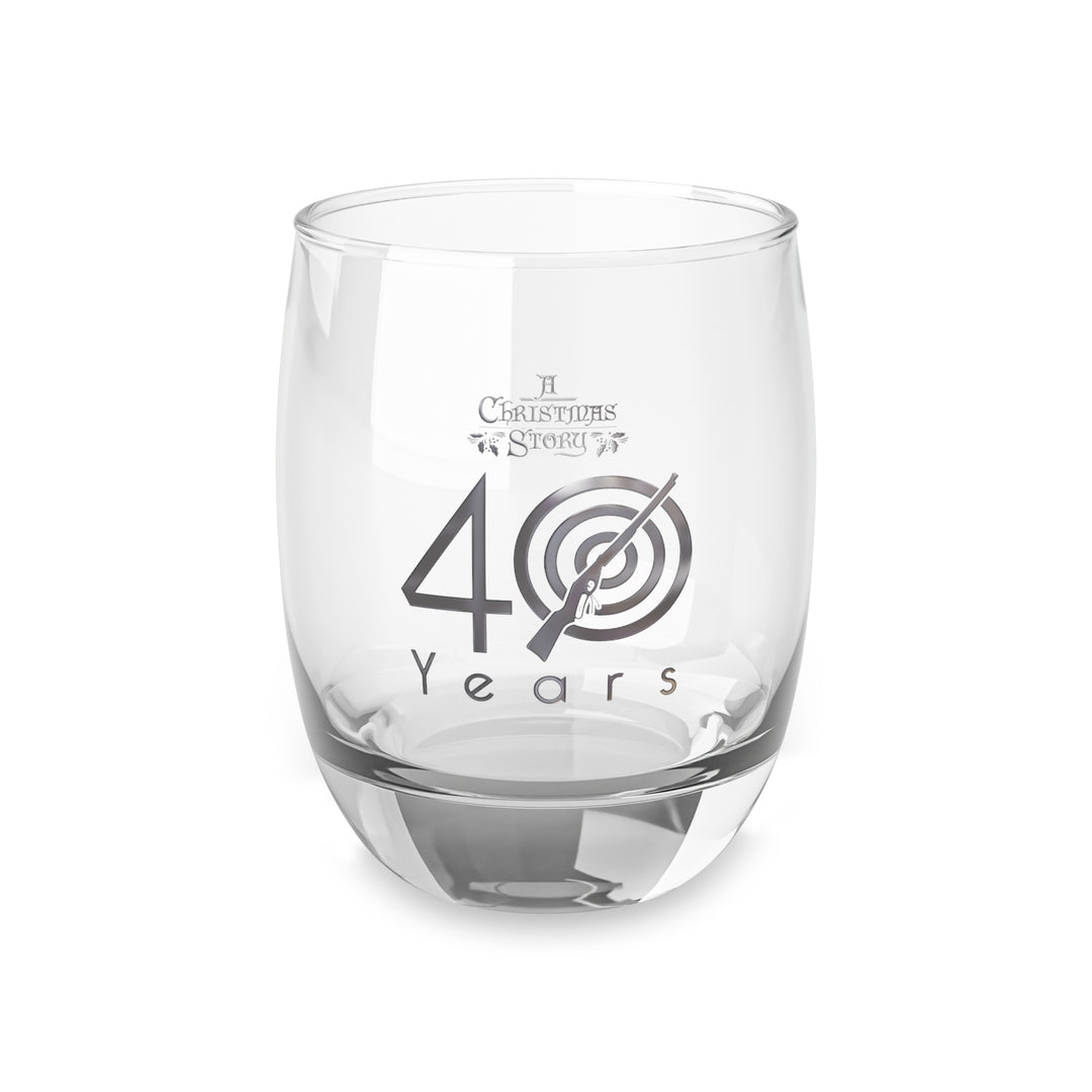 A Christmas Story "40th Anniversary Silver Bullseye" Whiskey Glass