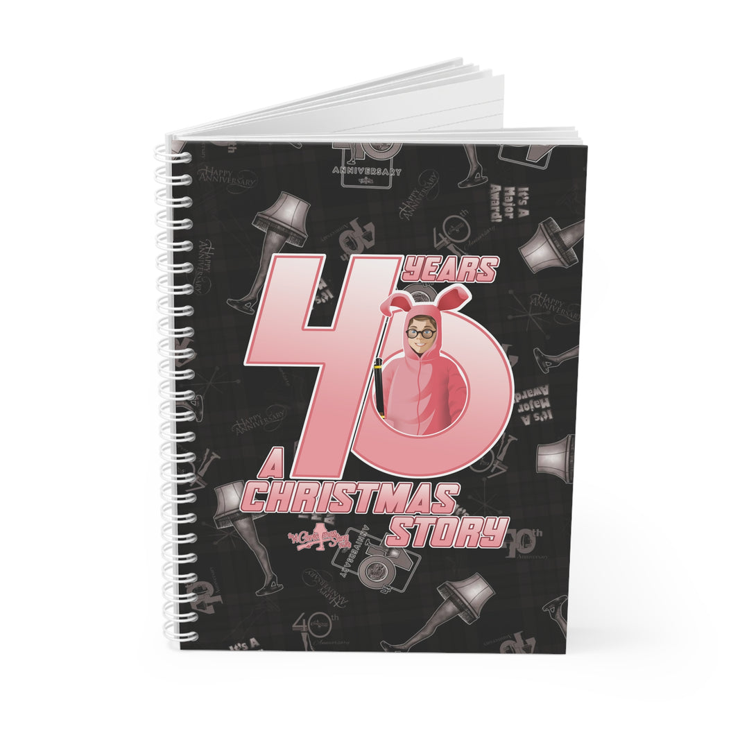 A Christmas Story "40th Anniversary Pink Nightmare" Spiral Notebook Custom Design
