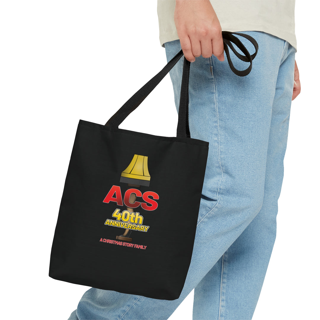 A Christmas Story "40th Anniversary  Leg Lamp Logo" AOP Tote Bag
