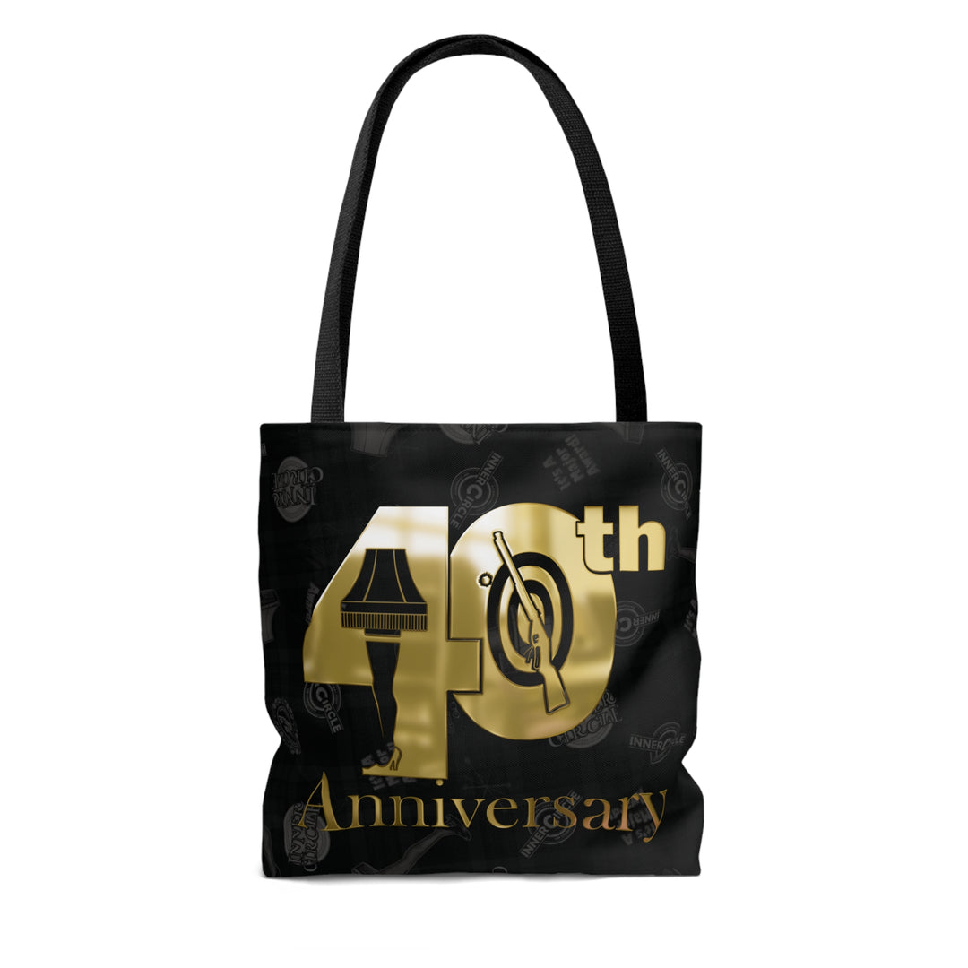 A Christmas Story "Inner Circle 40th Anniversary Gold BB Gun Logo" AOP Tote Bag