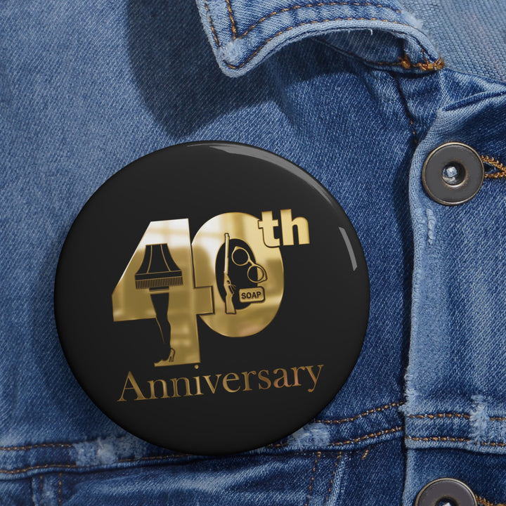 A Christmas Story "Inner Circle Gold 40th Anniversary Icons Logo" Pin Buttons