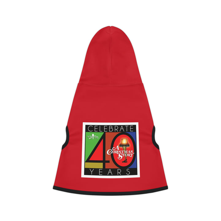Christmas Story "40th Anniversary Leg Lamp Stained Glass" Pet Hoodie