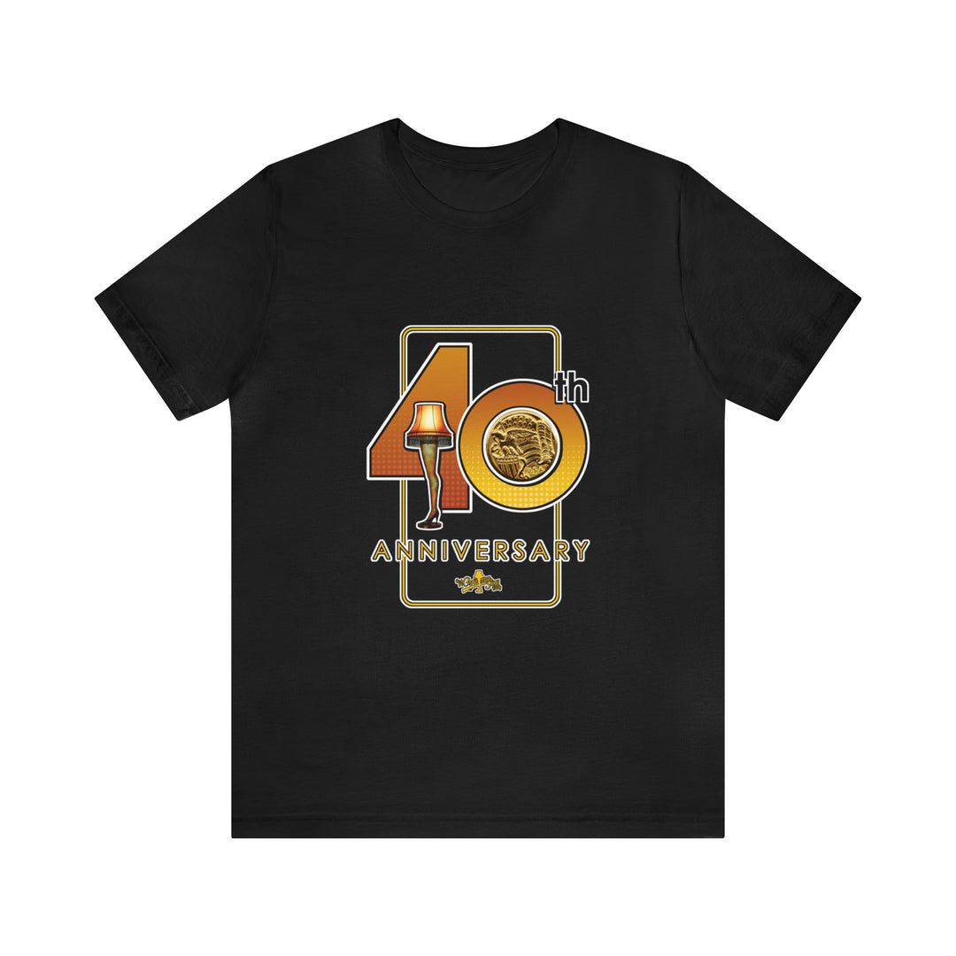 A Christmas Story "40th Anniversary XL Logo" Dual Seamed, Ribbed Cotton t-shirt