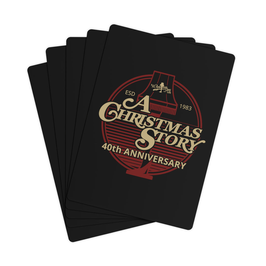 A Christmas Story "40th Anniversary Leg Lamp Background" Poker Cards