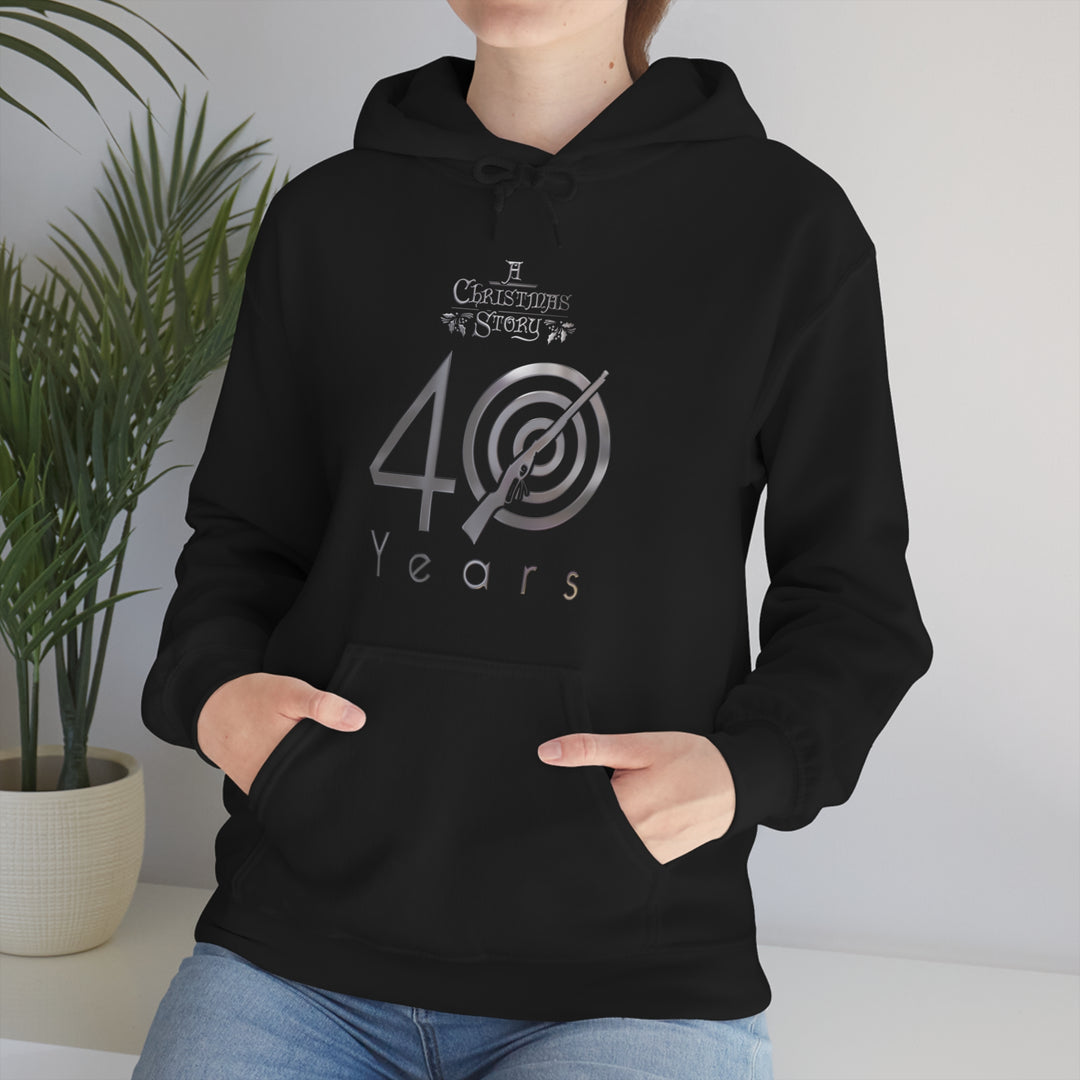 A Christmas Story "40th Anniversary Silver Bullseye" Hooded Sweatshirt