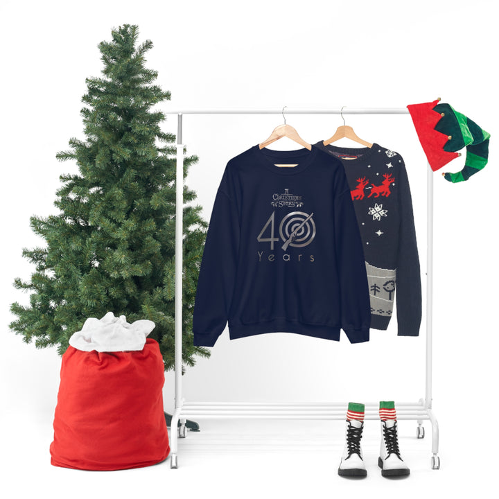 A Christmas Story "40th Anniversary Silver Bullseye" Unisex Heavy Blend™ Crewneck Sweatshirt