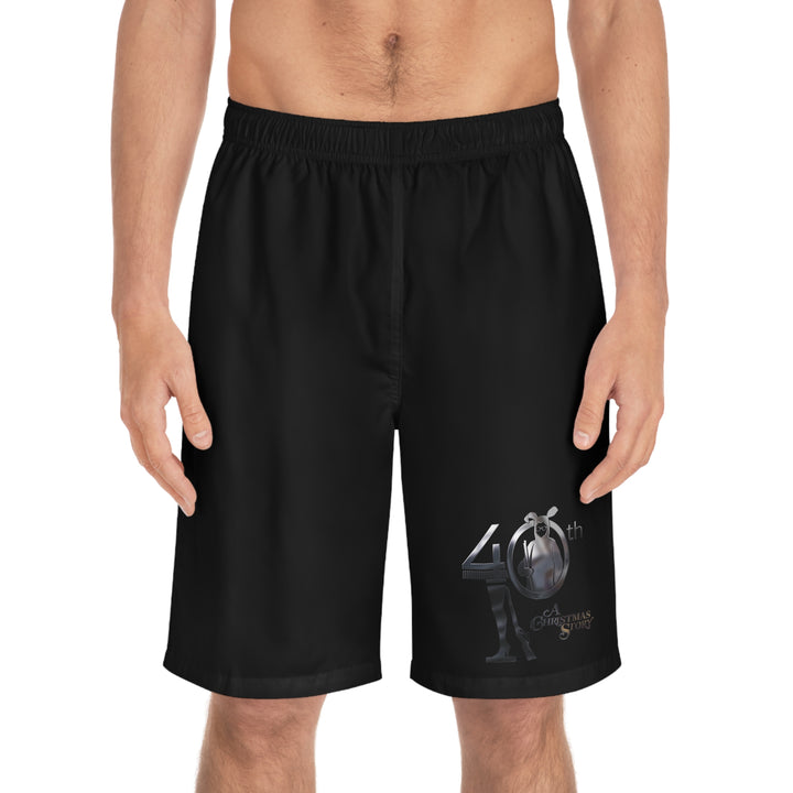 A Christmas Story "40th Anniversary Silver Nightmare" Men's Board Shorts (AOP)