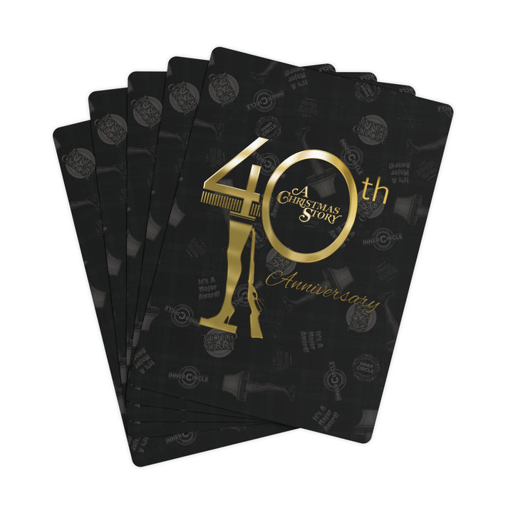 A Christmas Story "Inner Circle Gold 40th Anniversary Logo" Poker Cards