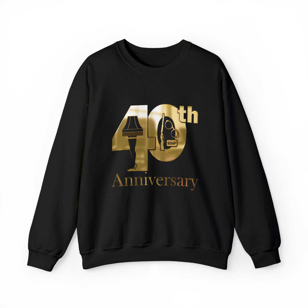 A Christmas Story "Inner Circle Gold 40th Anniversary Icons Logo" Unisex Heavy Blend™ Crewneck Sweatshirt
