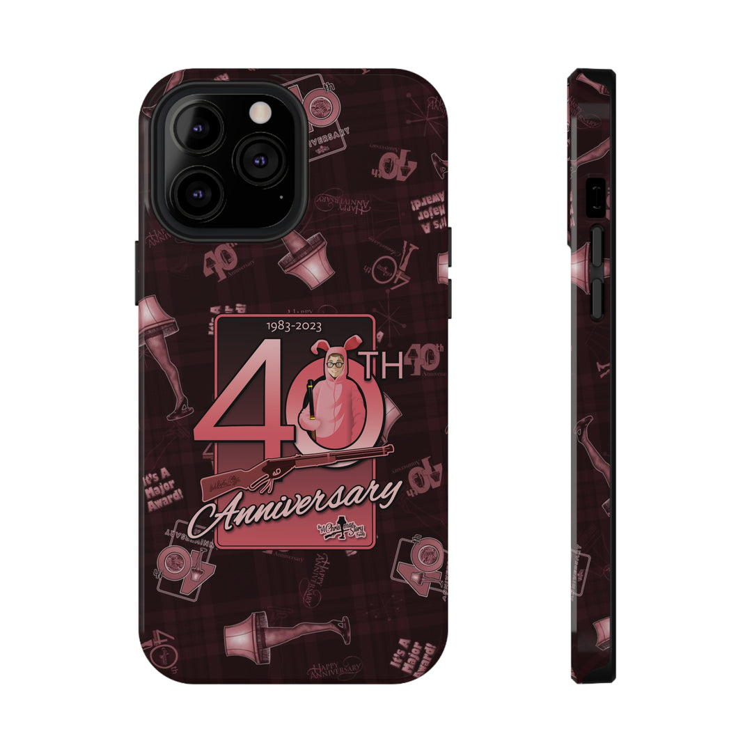 A Christmas Story Family "40th Anniversary Pink Nightmare" Pattern Impact-Resistant Cases