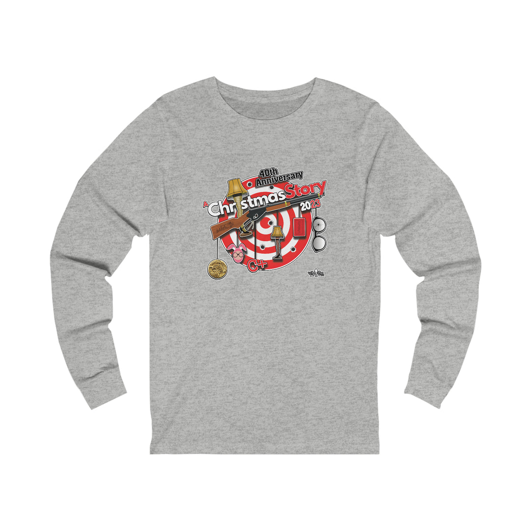 A Christmas Story "40th Anniversary Hanging Icons" Unisex Jersey Long Sleeve Tee