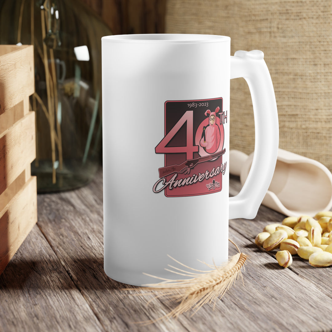 A Christmas Story "40th Anniversary Pink Nightmare" Frosted Glass Beer Mug