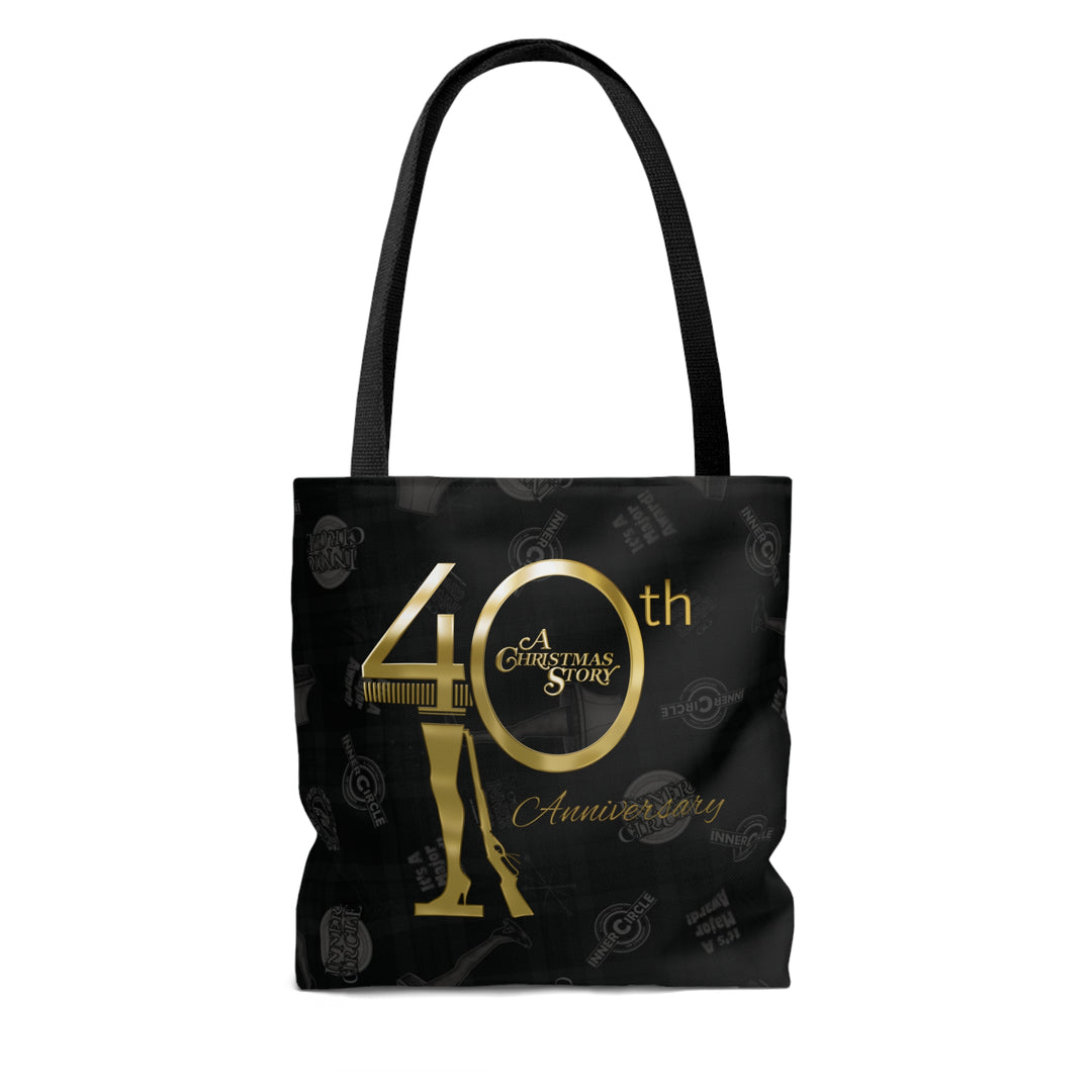 A Christmas Story "Inner Circle 40th Anniversary Gold Logo" AOP Tote Bag