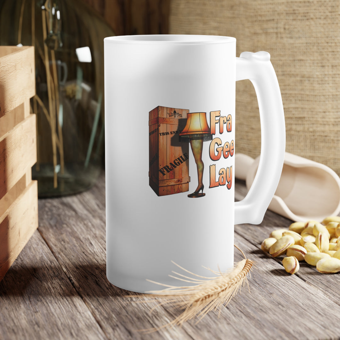 A Christmas Story "40th Anniversary Fragile" Frosted Glass Beer Mug
