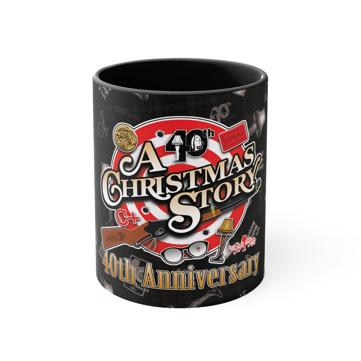 A Christmas Story "40th Anniversary Bullseye"  Two-Tone Mug Accent Mug