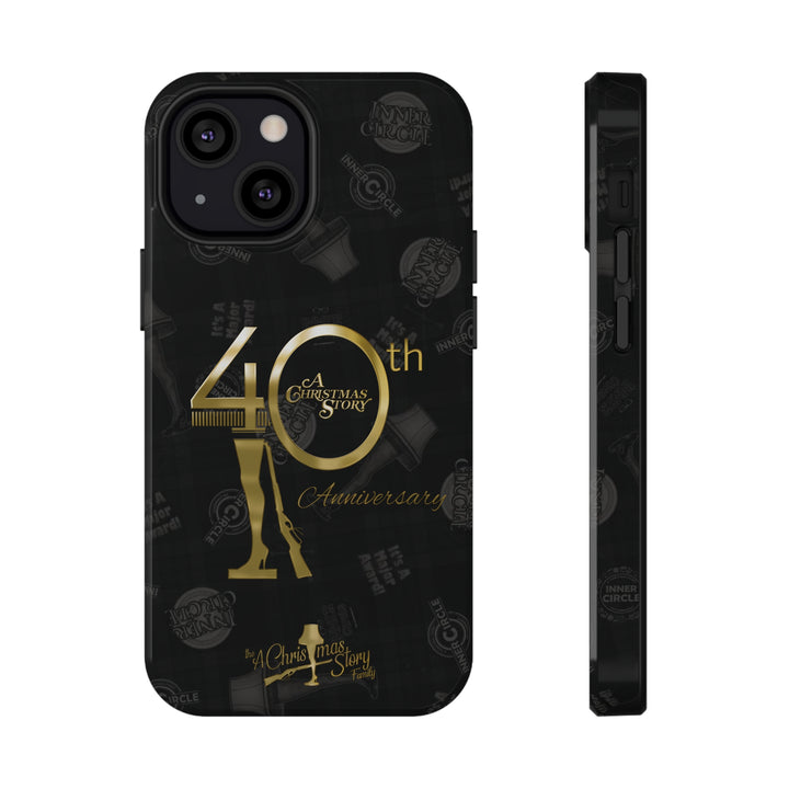 A Christmas Story Family "Inner Circle 40th Anniversary Gold Logo" Pattern Impact-Resistant Cases