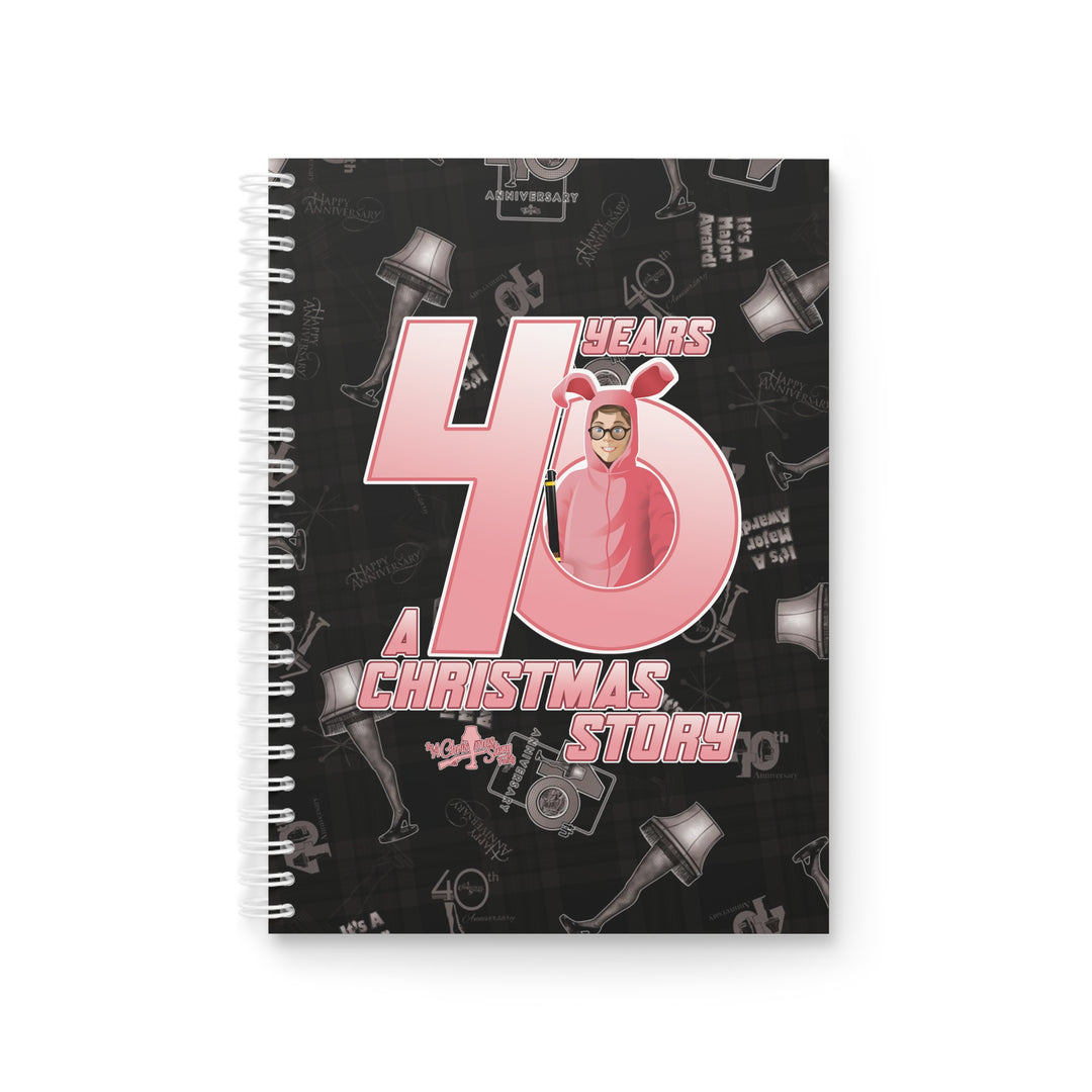 A Christmas Story "40th Anniversary Pink Nightmare" Spiral Notebook Custom Design