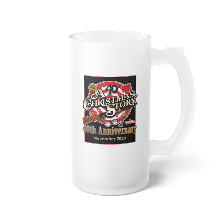A Christmas Story "40th Anniversary Collage" Frosted Glass Beer Mug