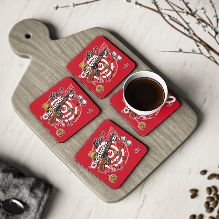 A Christmas Story "40th Anniversary Hanging Icons" Coasters