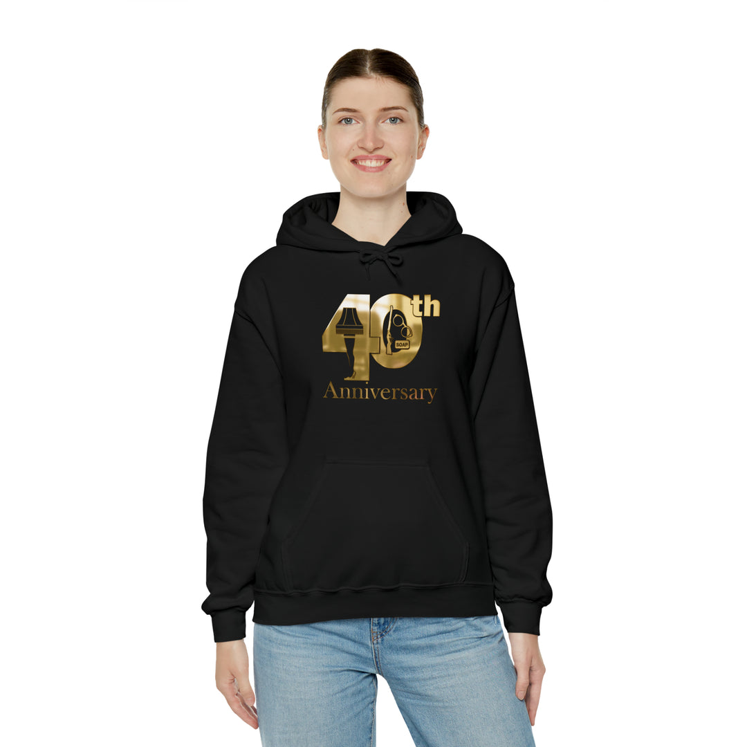 A Christmas Story "Inner Cirlce Gold 40th Anniversary Icons Logo" Hooded Sweatshirt