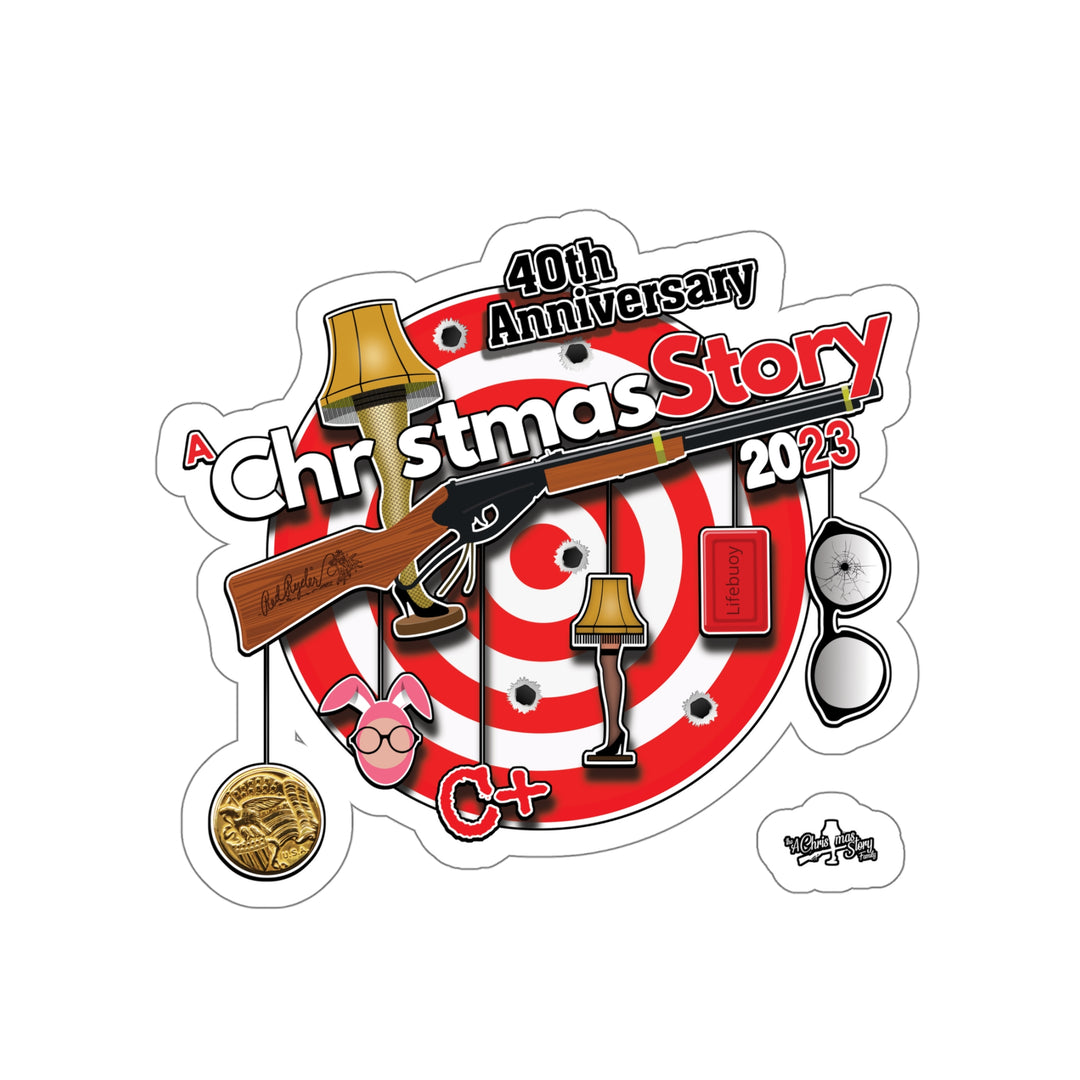 A Christmas Story "40th Anniversary Hanging Icons" Kiss-Cut Stickers