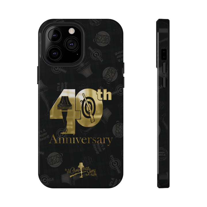 A Christmas Story Family "Inner Circle 40th Anniversary Gold BB Gun Logo" Pattern Impact-Resistant Cases