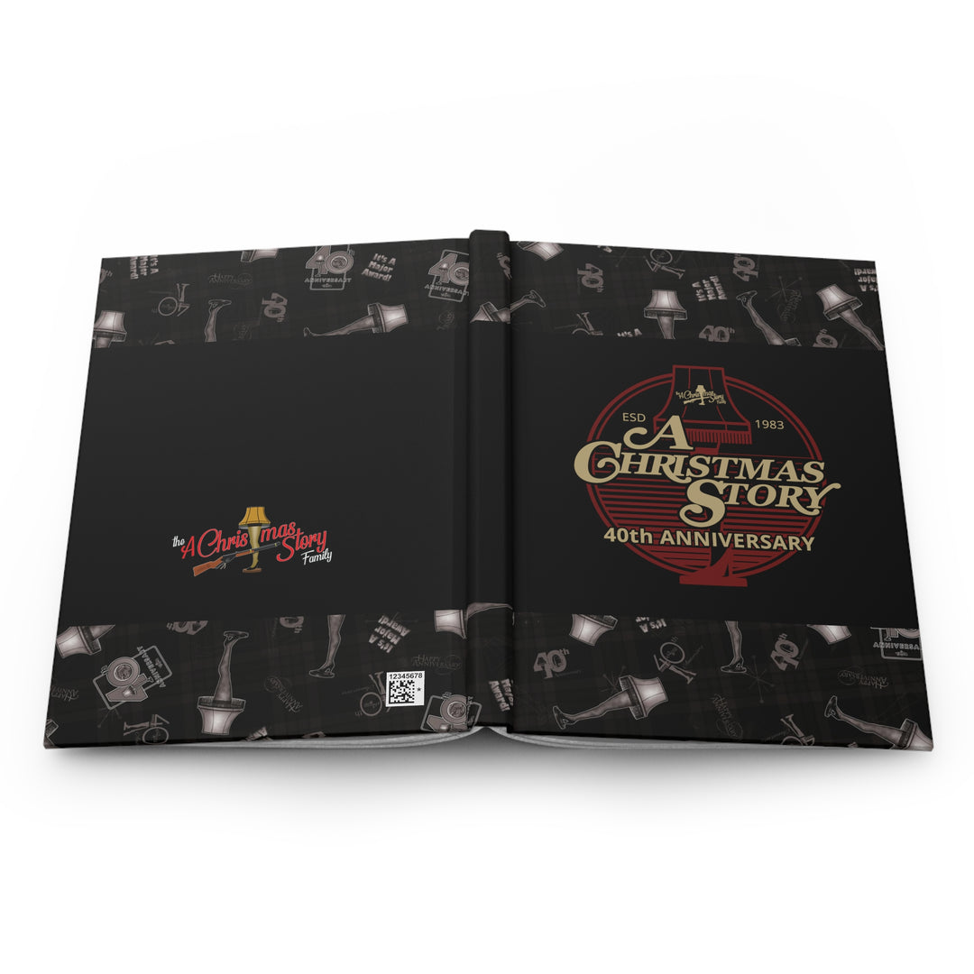 A Christmas Story "40th Anniversary Leg Lamp Background" Hardcover Journal Matte