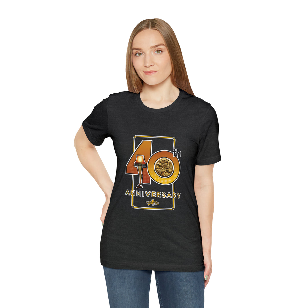 A Christmas Story "40th Anniversary XL Logo" Dual Seamed, Ribbed Cotton t-shirt