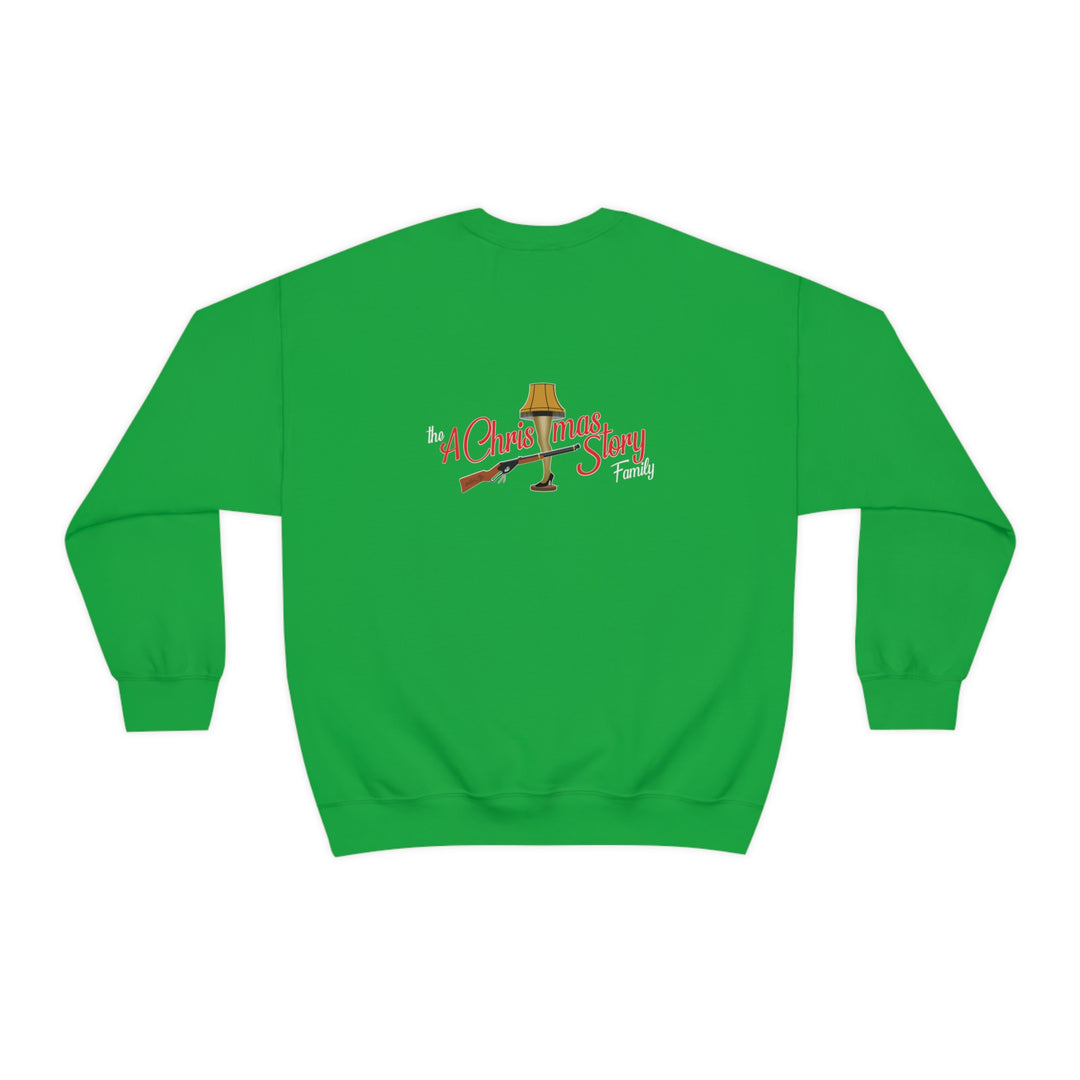 A Christmas Story "40th Anniversary Leg Lamp Logo" Unisex Heavy Blend™ Crewneck Sweatshirt