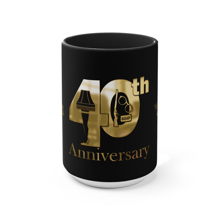 A Christmas Story "Inner Circle Gold 40th Anniversary Icons Logo" Accent Mug