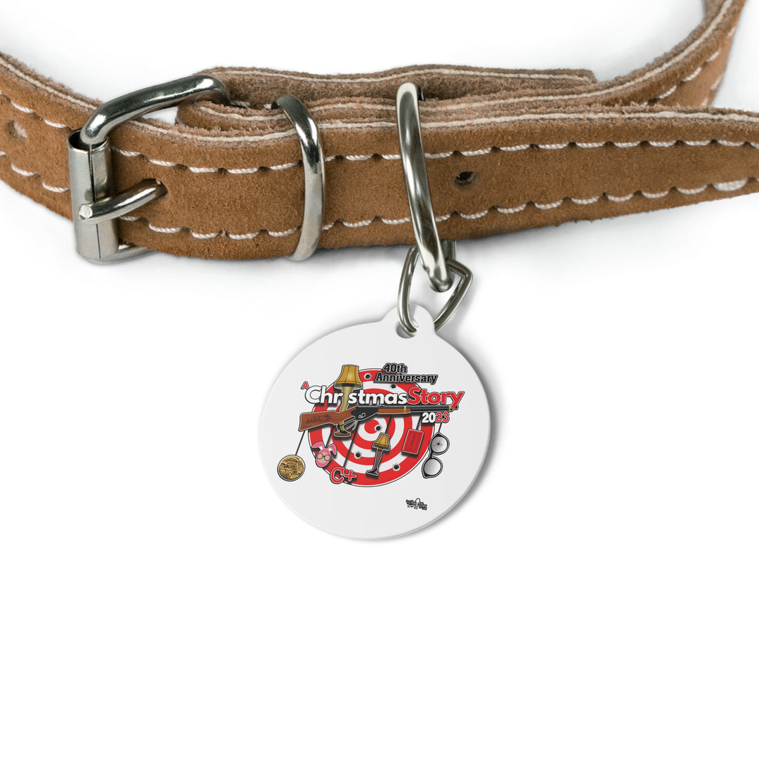 A Christmas Story "40th Anniversary Hanging Icons" Pet Tag