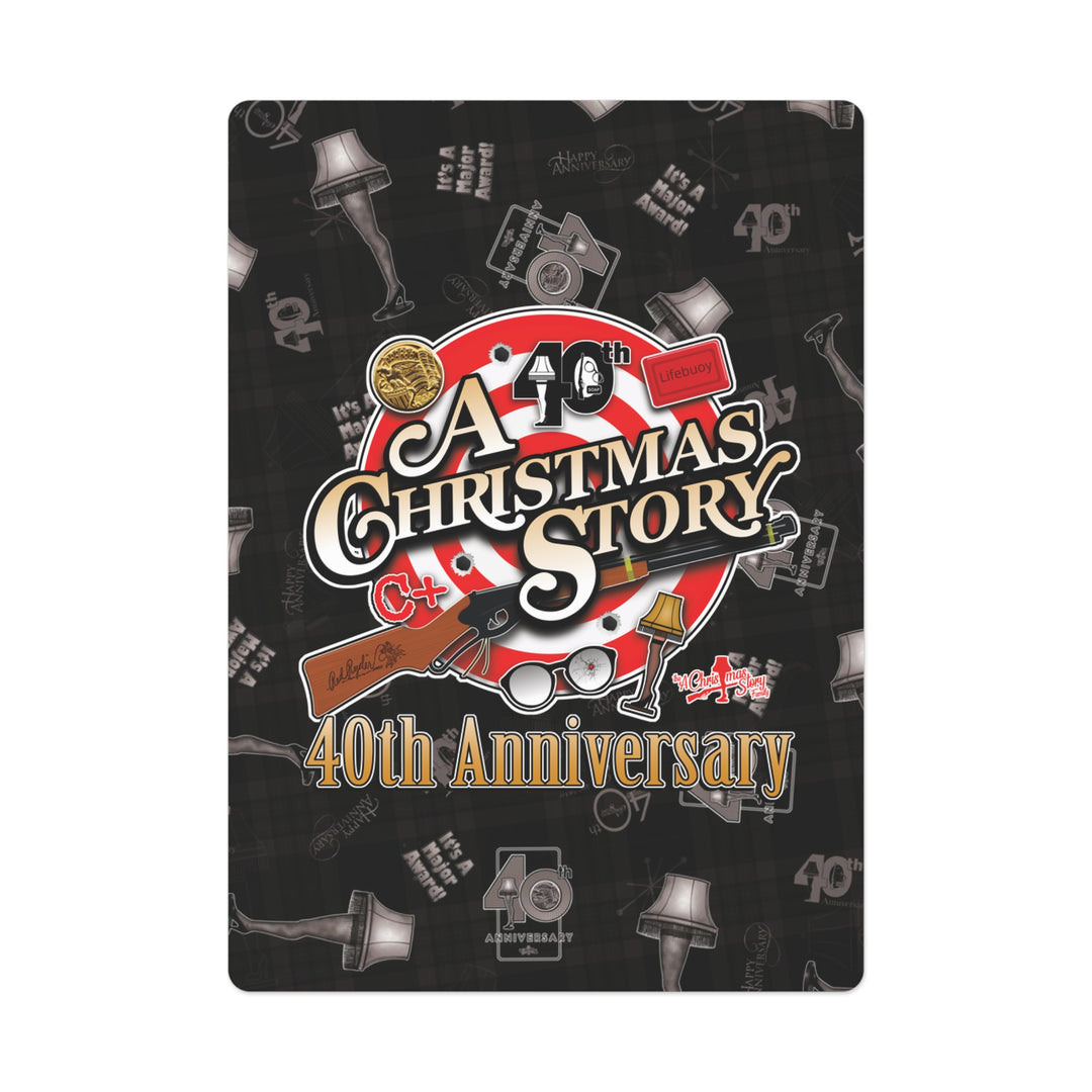A Christmas Story "40th Anniversary Bullseye" Poker Cards