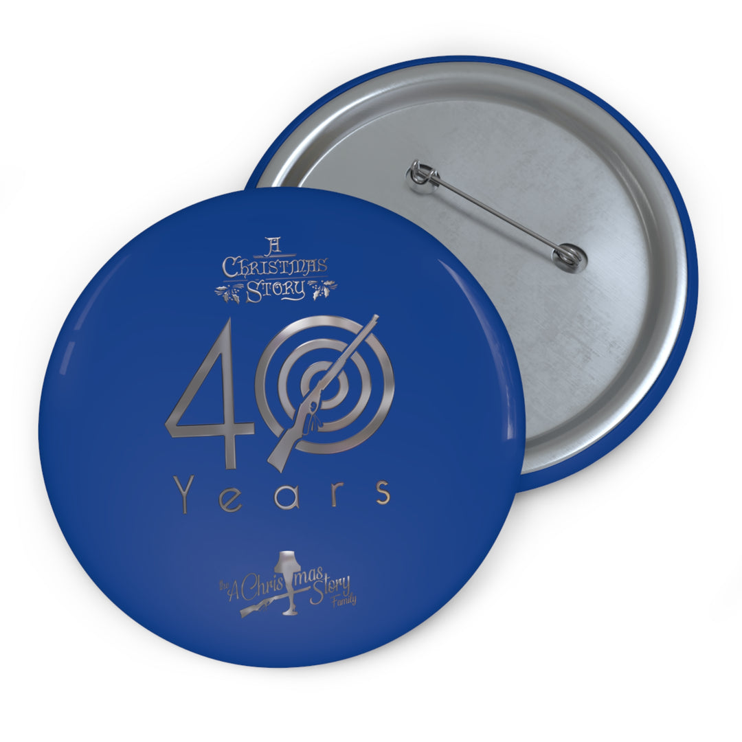 A Christmas Story "40th Anniversary Silver Bullseye" Pin Buttons