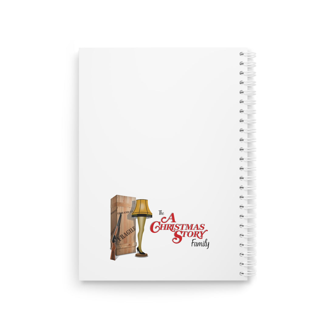 A Christmas Story "40th Anniversary Cast Collage" Spiral Notebook Custom Design