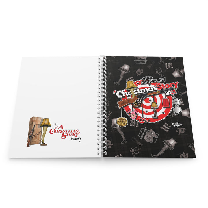 A Christmas Story "40th Anniversary Hanging Icon" Spiral Notebook Custom Design