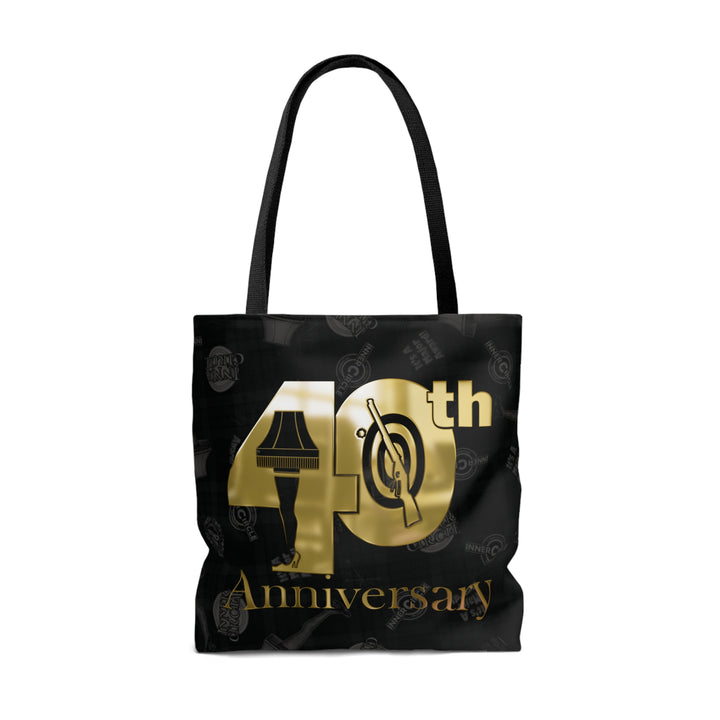 A Christmas Story "Inner Circle 40th Anniversary Gold BB Gun Logo" AOP Tote Bag
