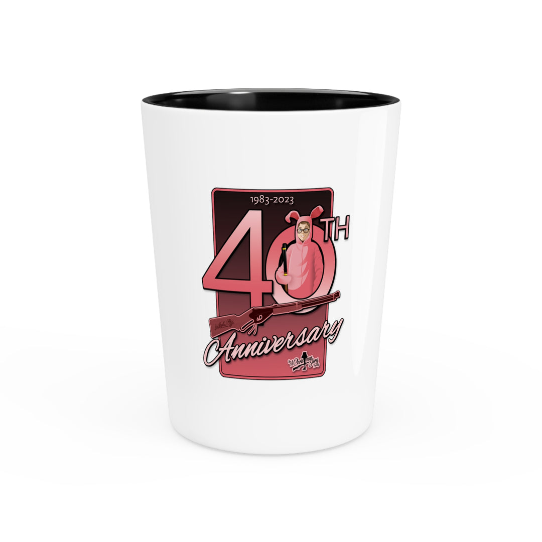 A Christmas Story "40th Anniversary  Pink Nightmare with BB Gun" Shot Glass