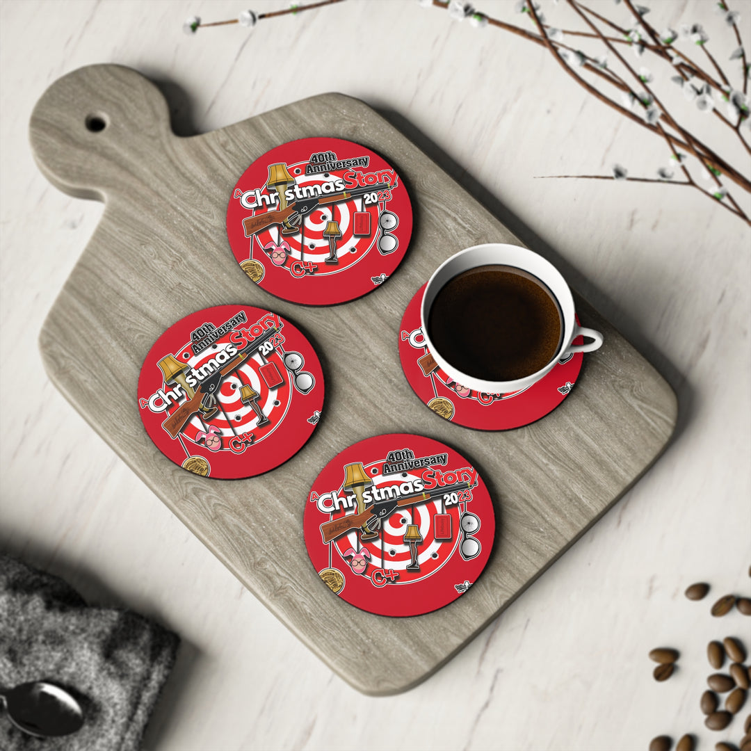 A Christmas Story "40th Anniversary Hanging Icons" Coasters